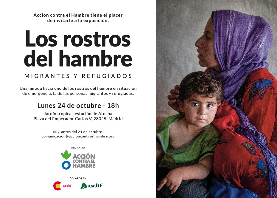 Exposición “Los rostros del hambre: migrantes y refugiados” 